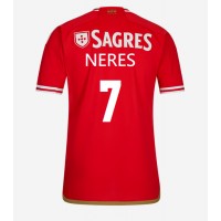 Dres Benfica David Neres #7 Domáci 2023-24 Krátky Rukáv